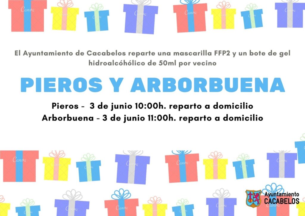 Reparto gratuito de mascarillas FFP-2 y gel higienizante en todo el municipio 2