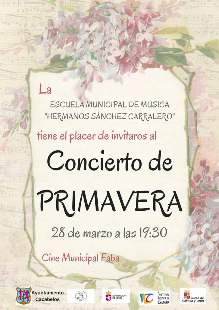 Cartel concierto de primavera